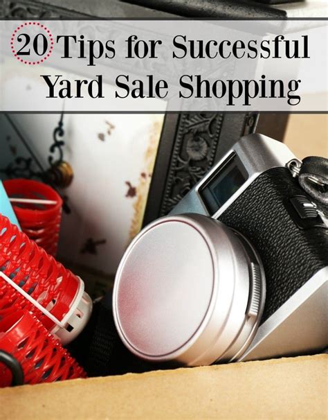 Yard Sale Shopping Tips